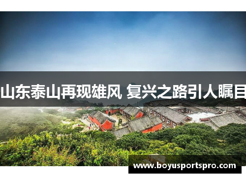 山东泰山再现雄风 复兴之路引人瞩目